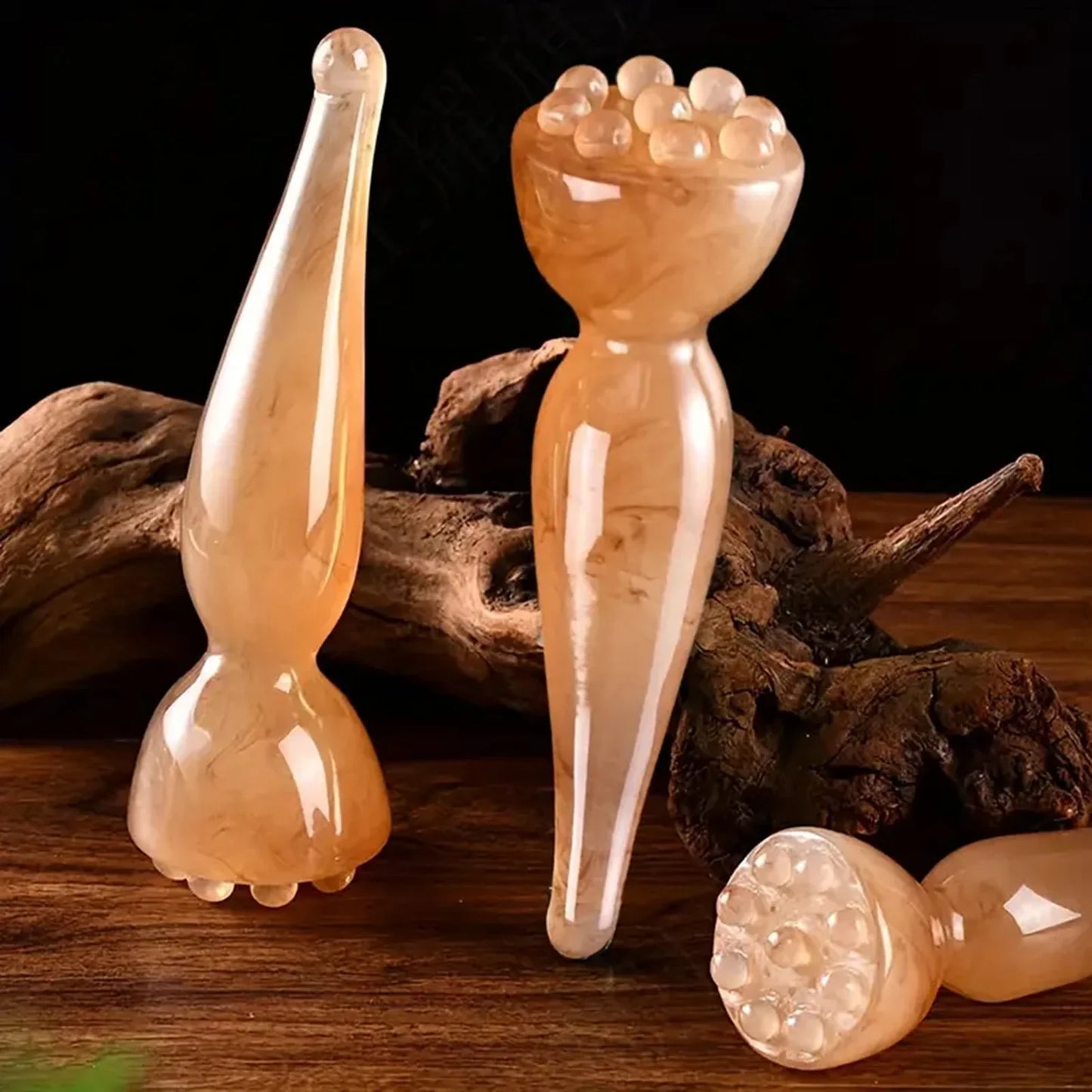 1/7pcs Resin Face Massage Tools Gua Sha Face Skin Care Massager Sticks Lotus Seedpod Shape Facial Lifting Dark Spots Care Tool