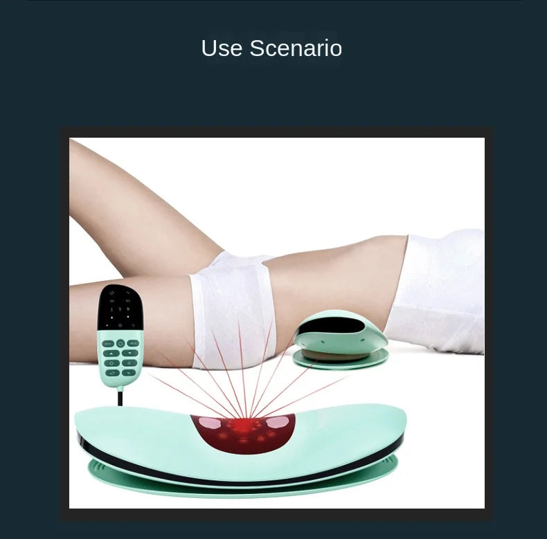 Curved Lumbar Spine Massager Intelligent Electric Hot Compress Soothing Lumbar Massage Instrument