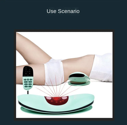 Curved Lumbar Spine Massager Intelligent Electric Hot Compress Soothing Lumbar Massage Instrument