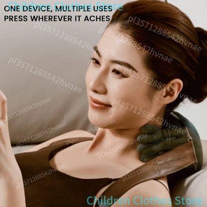 Bionic Neck Shoulder Massager Heated Back Massagers Electric Kneading Muscles Massage Pillow Neck Waist Leg Body ﻿3-Level Modes