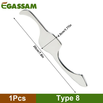 1Pcs Stainless Steel Gua Sha Scraper Physical Therapy Fascia Knife Myofascial Release IASTM Tools Physiotherapy Knife