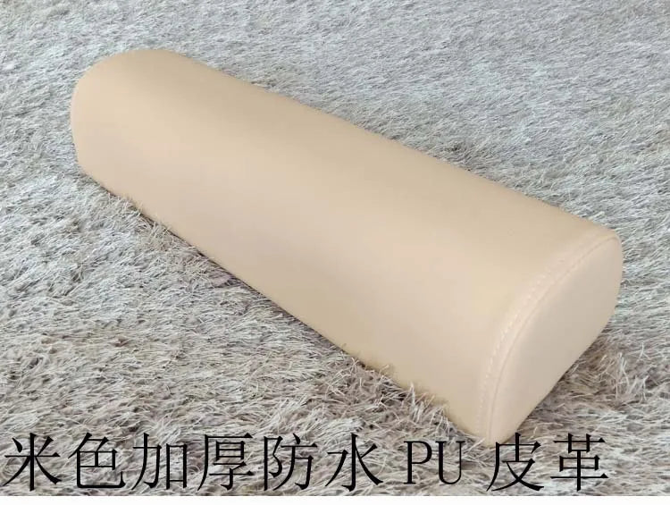 Half Moon Bolster Semi-Roll Pillow Ankle Knee Support Leg Elevation Back Lumbar Neck Pain Relief Density Foam Massage Bed Table