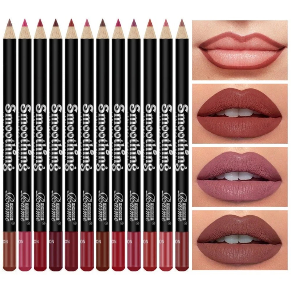 Long Lasting Lip Liner Waterproof Matte Lipliner Pencil Pencil Contour Tint Lipstick Tattoo Non-stick Cup Moisturizing Cosmetic