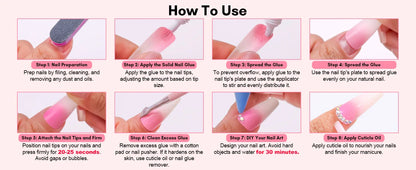 Makartt Nail Gel Glue for Press On Nails Soft Acrylic Gel Nail Tips Fake Nails,Super Strong Glue Easy to Control No Lamp Needed