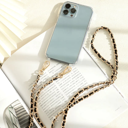DIY Luxury Pearl Chain Crossbody Strap Shockproof Acrylic Lanyard Phone Case for iPhone 16 14 13 12 PRO 15 Pro Max X XS 7 8 Plus