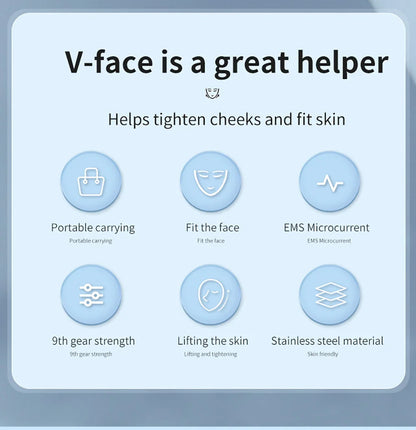 Double Chin Remover Ems Face Lifting Massager Anti Wrinkle Firming Facial Massager V-Face Lift Device Skin Care