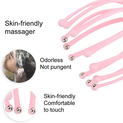 Head Massager Scalp 9 12 Claws Neck Comb Roller 9 Finger Steel Ball Hand Held Relax Spa Hair Care in Home