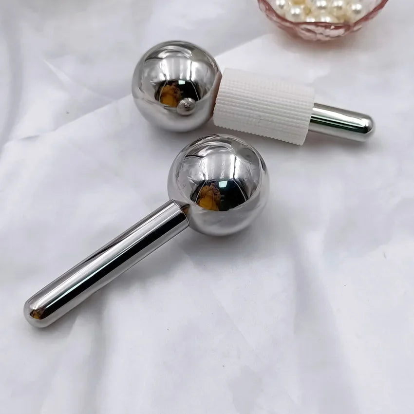 Face Massager Lifting for Wrinkles Stainless Steel Ice Ball Eye SPA Body Massage Facial Relax Beauty Tools Skincare