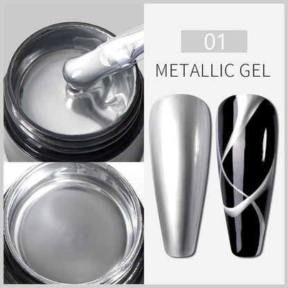 BOZLIN 5ml Sparkling Chameleon Mica Shell Gel Polish Colorful Sequins Manicure Semi Permanent Soak Off Nail Art Gel Varnish