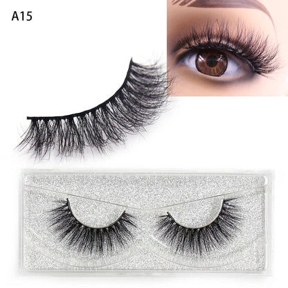 LEHUAMAO 3D Mink Eyelash Fluffy Cross Thick Natural Fake Eyelashes Lashes Dramatic Makeup Eye Lashes Handmade False Eyelash