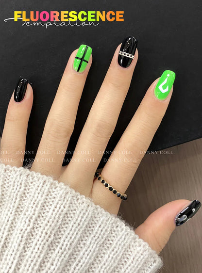Spring Summer Colourful Fluorescence Gel Nail Polish Set Soak Off Noctilucent Color UV LED Varnishes Nail Art Candy Gel Polish