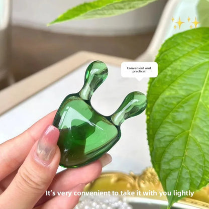 Crystal Snail Facial Massage Tool Eye Roller Gua Sha Stick for Face Contouring and Relaxation Skin Care Beauty Therapy