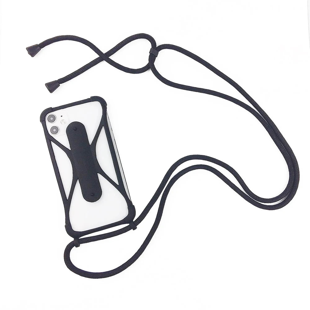 Universal Crossbody Patch Phone Lanyards Mobile Phone Strap Lanyard Nylon Soft Rope Cell Phone Hanging Cord Holder