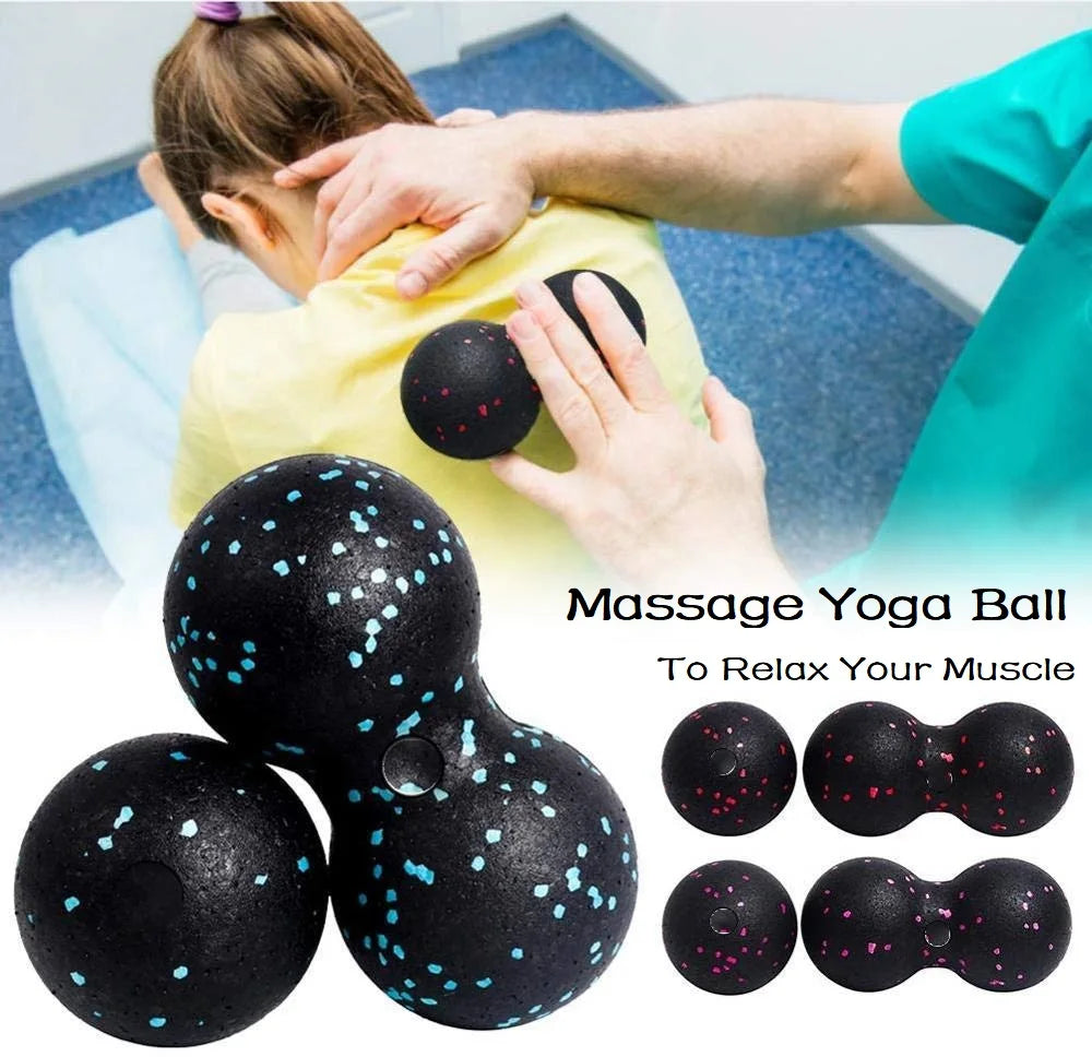 Pelota de lacrosse EPP para miofascia, pelota de masaje de cacahuete de alta densidad, ligera, para fitness, ejercicios de fascia corporal, alivio del dolor, pelota de yoga