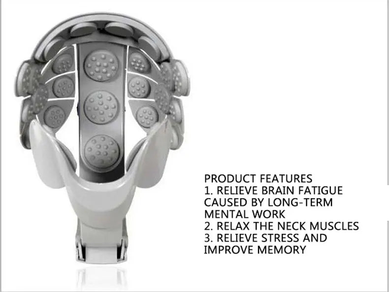 Head Massage Instrument Humanized Home Health Care Relaxation Electric Head Massage Relax Easy Acupuncture Points Brain Massager