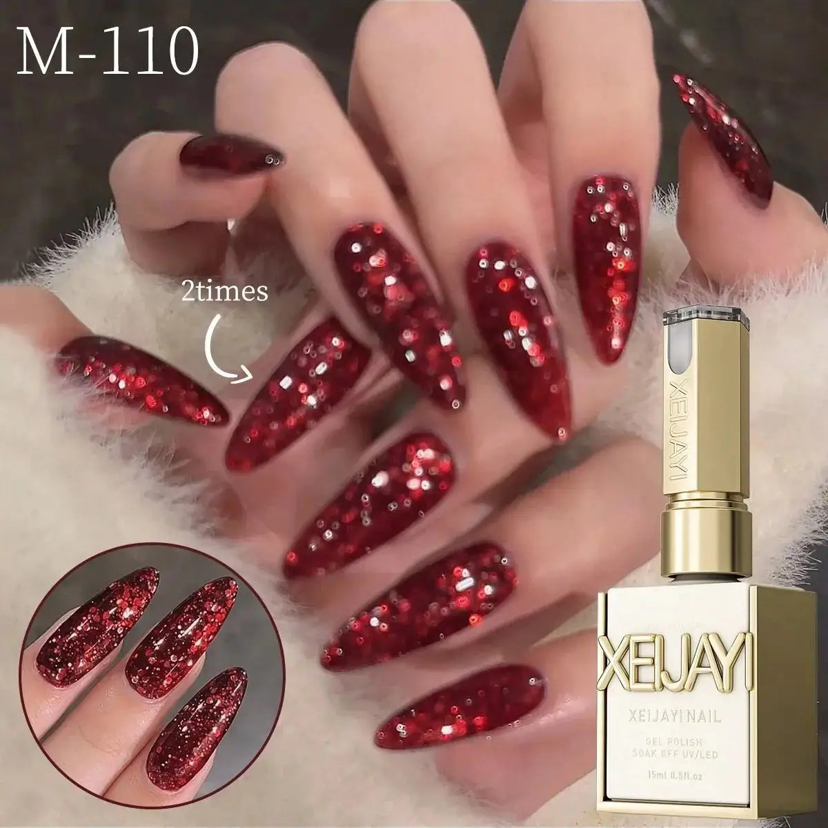 1pc 15ml Reddish Brown Gel Nail Polish Starter Pure Soak Off No Wipe Nail Gel Polish Suitable For All Seasons