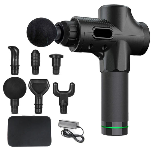 Deep Muscle Massage Gun Fascia Gun Relaxor Electric Mute Massager for Body Neck Back Legs Fitness Massage Multi Gear Adjustable