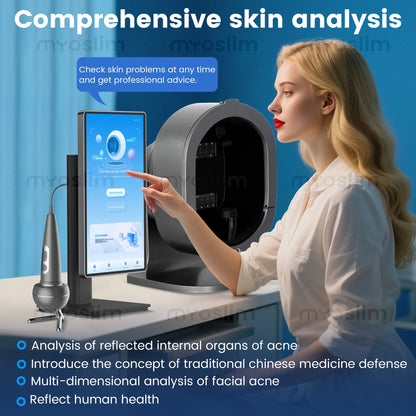 Salon-Grade Skin Analyzer Camera Multispectral imaging- 36MP HD Facial Skin Detection for Acne/Aging/Pigmentation Skin Care