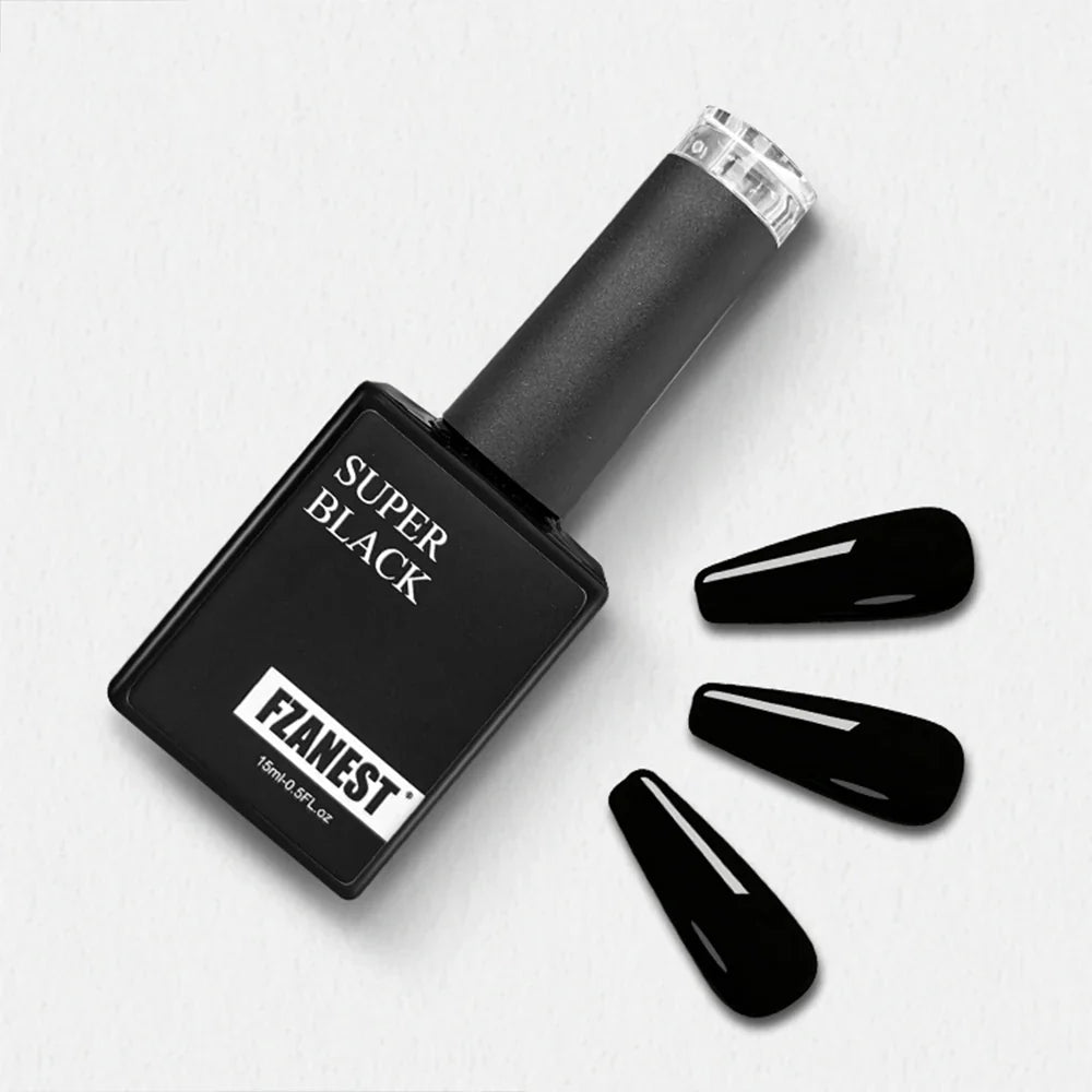 Super White Gel Polish Not Yellowing Super Black Nail Polish 15ml Bottles Private Label Colour Led uv Gel Nail Polish
