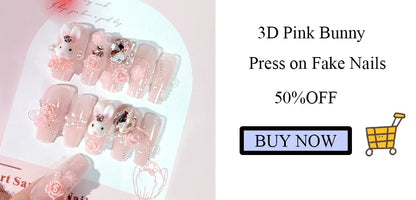 24Pcs 3D kuromi press on nails Y2K Cartoon Handmade Fake Nails Black Gel nail Wearable Nails Cinnamoroll Melody Anime False Nail