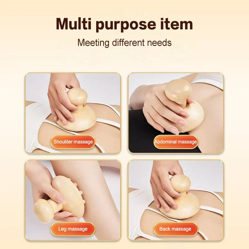 Massage Manual Wood Therapy Massage Tool Wooden Mushroom Shape Anti Cellulite Maderoterapia Lymphatic Drainage For Full Body Use