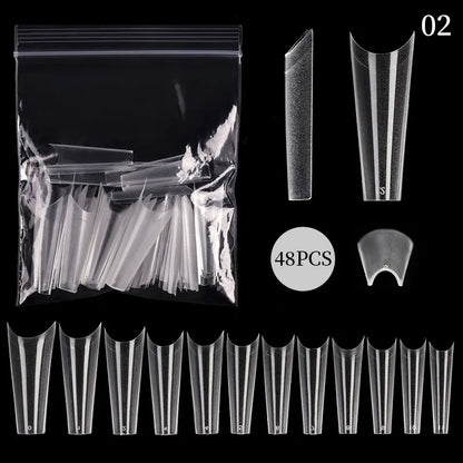 Extension False Nails Art Tips Acrylic Fake Finger Gel Polish Mold Sculpted Full Cover Press on Nails Manicures Accessories Tool