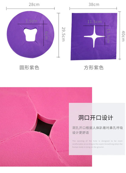 100pc/bag Disposable Massage Table Sheets Headrest Pads Face Pillow Cover Cushion Cover Sheet for Massage Beauty Salon Dedicated