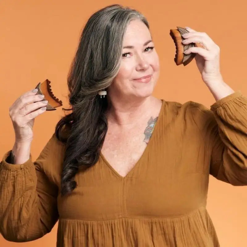 Soft Ergonomic Lymphatic Contour Brush Dry Brushing Face Brush Lymphatic Drainage Massager For Face Sculpting Face Skin Care