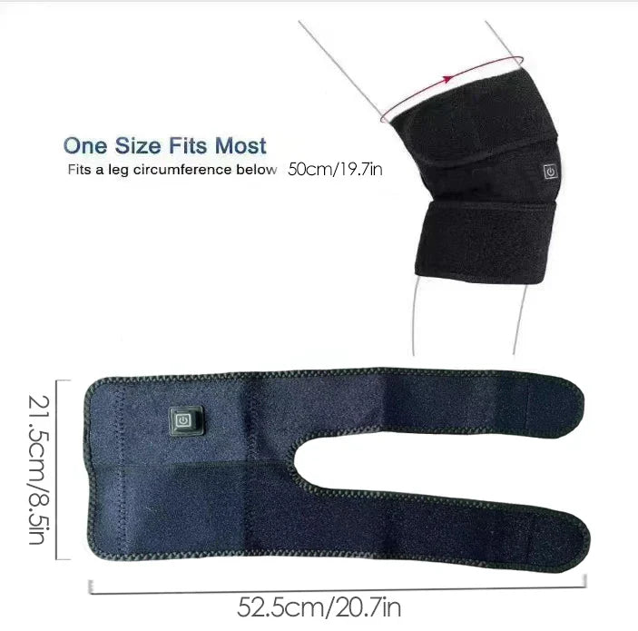 Electric Knee Pads USB Charging for Autumn and Winter Cold Protection and Warmth with Three Adjustable Heating Strips