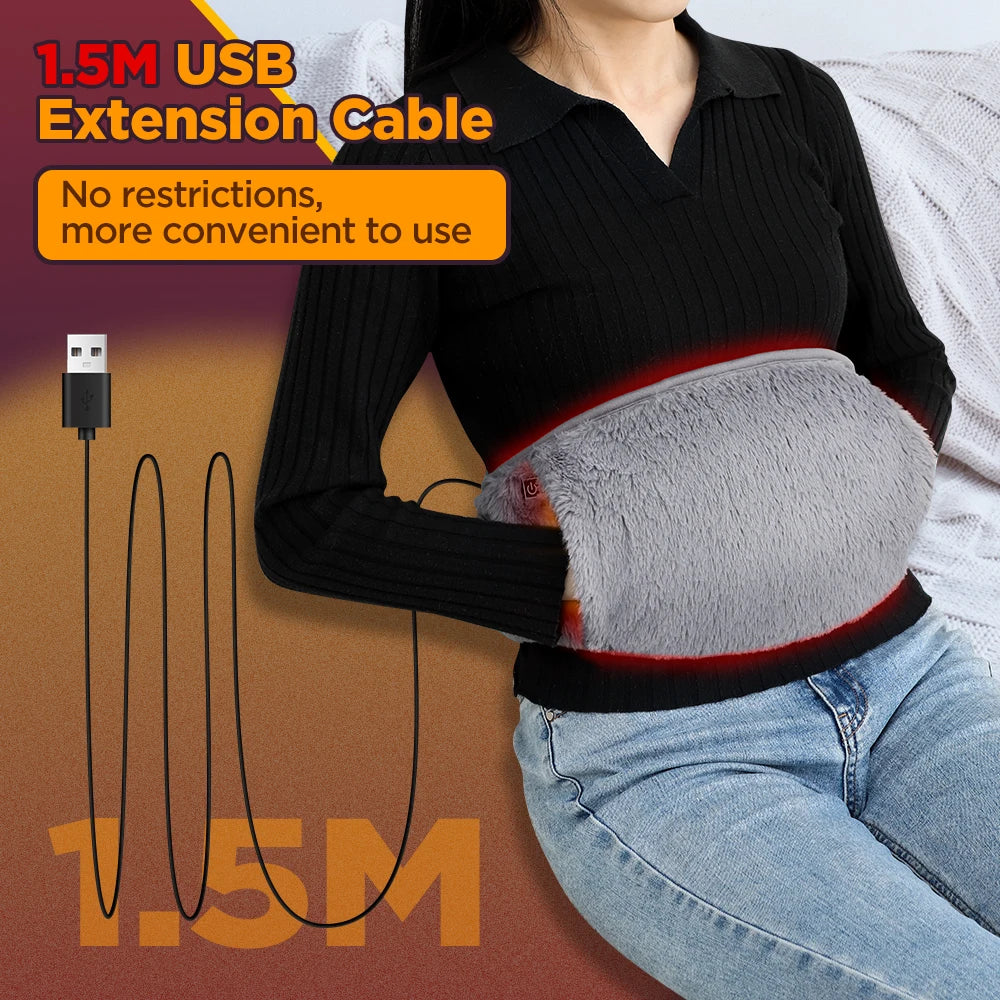 Electric Waist Heating Pad For Body Hand Foot Warmer Waist Abdomen Back Uterus Thermal Heated Blanket Lumbar Support Belt