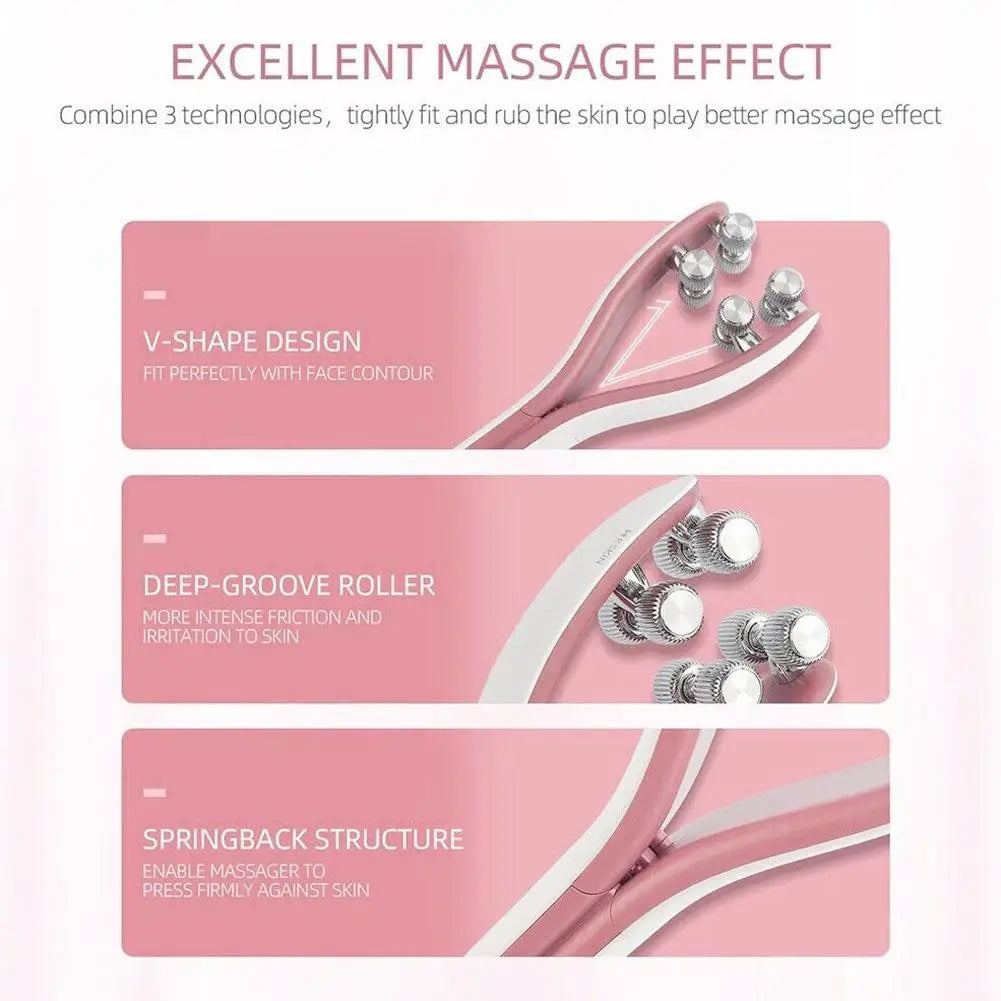 Beauty Face Massager Roller Y Shape Facial Lifting Device V Face Double Chin Remover Face Care Shape Belt Skin Care Massage Tool