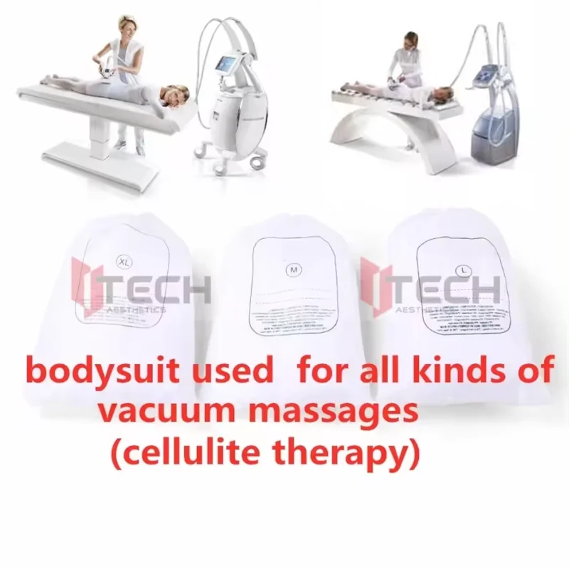 10pcs white bodysuit body suit massage suits disposable vacuum massages costumes for vacuum body massage machine