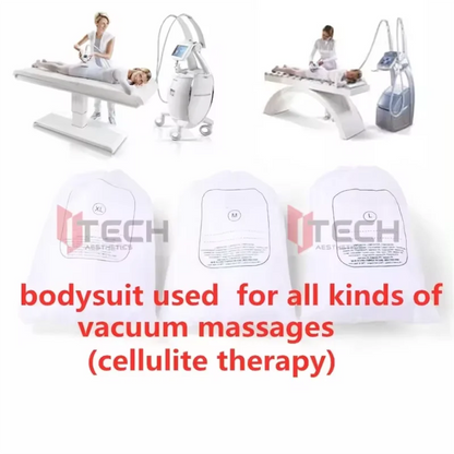 10pcs white bodysuit body suit massage suits disposable vacuum massages costumes for vacuum body massage machine