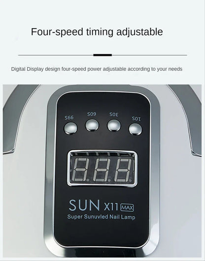 280w UV Lamp For Nails 66LEDs Nail Lamp Dryer With 4Timer Gel Polish Drying Lamp Smart Sensor Gel Lamps Professional Nail Tools