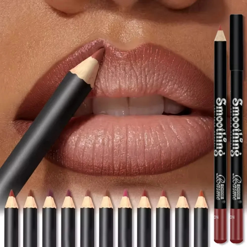 Long Lasting Lip Liner Waterproof Matte Lipliner Pencil Pencil Contour Tint Lipstick Tattoo Non-stick Cup Moisturizing Cosmetic