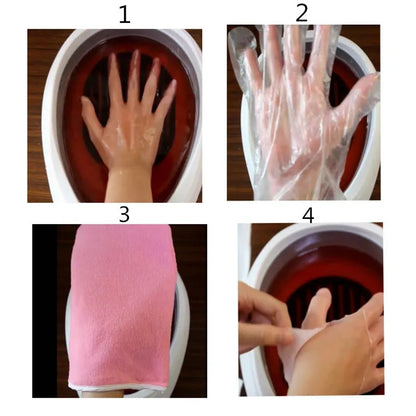 2L Paraffin Wax Machine Paraffin Bath Kit Wax Melts for Feet and Hand Paraffin Wax Warmer Foot Mask Moisturizing Socks