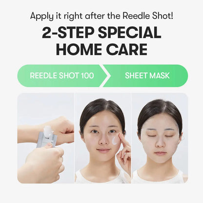 VT Reedle Shot 100 2-Step Mask*5pieces,Intensive Repair Mask,Hydrating Brightening Mask,Keratin Care Mask,K-Beauty,Korean Makeup