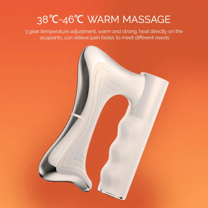 Fitness Muscle Scraping Massager Electric Fascia Knife Vibration Gua Sha Scraper Back Leg Body Relaxation Stainless Steel