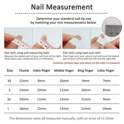 10Pcs Handmade Press on Nails Sweet Cute Fruit Full Cover Butterfly Rhinestone Short Square Ballerina Wearable Fake Nails Tips