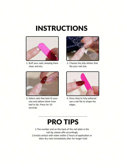 10pcs high-end Short love bow in blue handmade fake nails, Light luxury light blue women's nail decoration patch