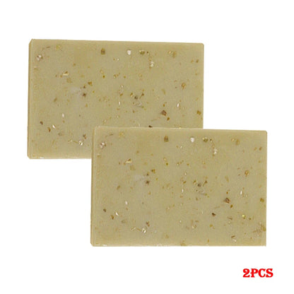1/2/4/6Pcs Handmade Oat Soap,Natural,Gentle,Non Irritating, Brightening, Exfoliating, Body And Facial Cleansing, Whitening Soap
