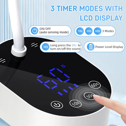 Professional Nail Lamp LED UV Nail Dryer Auto Sensing Touch Control Fast Drying Nail Light 360 Bendable Table Lamp For Salon