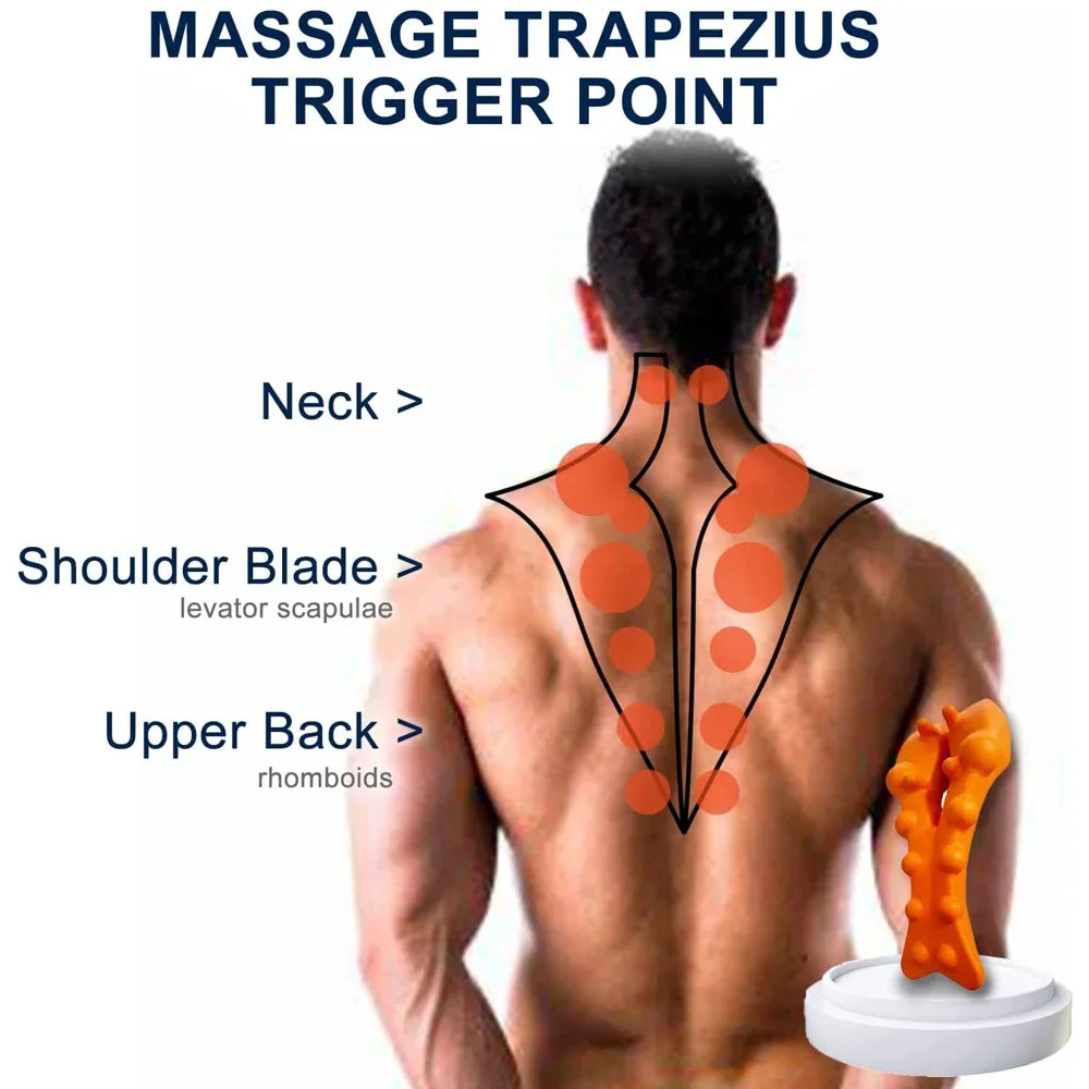 Neck and Shoulder Relaxer with Upper Back Massage Point, Cervical Traction Device Neck Stretcher for TMJ Pain Relief and Spine