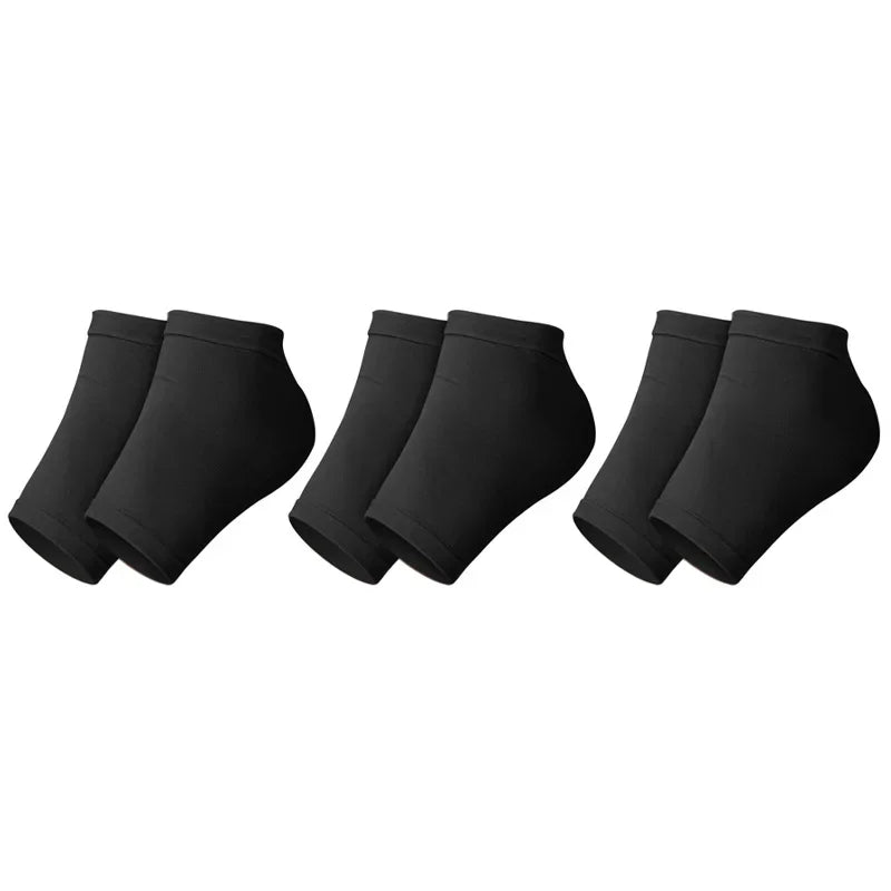 3 Pairs Silicone Gel Moisturizing Socks For Women Men Dry Cracked Heel Treatment, Heels Soften Repair Care Exfoliating