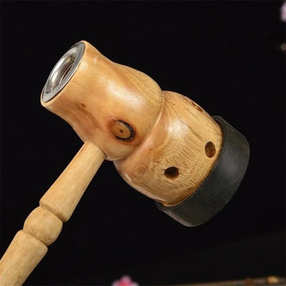 Jade Moxibustion Tool Handle Gourd Moxa Roll Burner Warm Body Massage Burning Chinese Herbal Medicine Penetrates Meridians