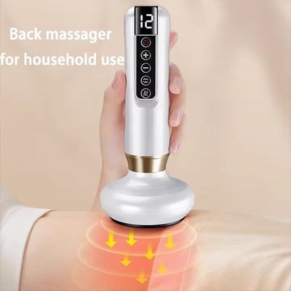Electric scraping device hot compress shoulder and neck massager cupping device physiotherapy dredging and sucking device