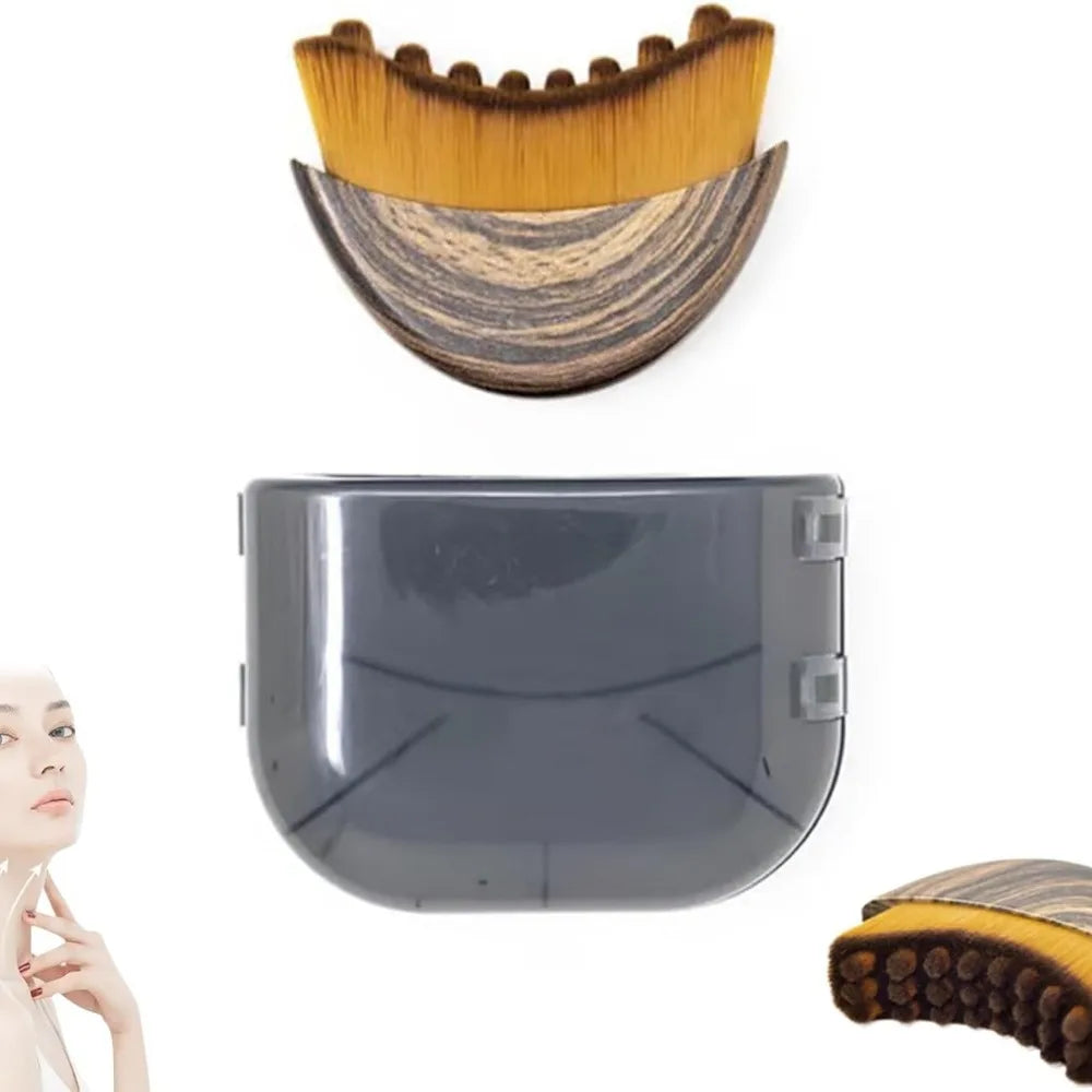 Portable Lymphatic Contour Face Brush Multi-function Chin Reduce Puffiness Lymphatic Massager Face Brushs Facial Gua Sha Tool
