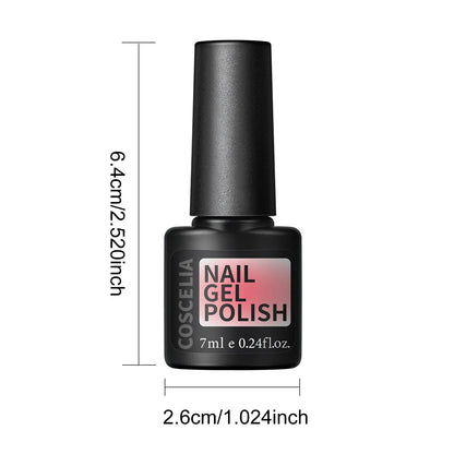 Coscelia Nail Gel Polish Set 7ml Jelly Nail GelCrystal Translucent Clear Pink Nail Art Semi Permanent Soak Off UV LED Varnish