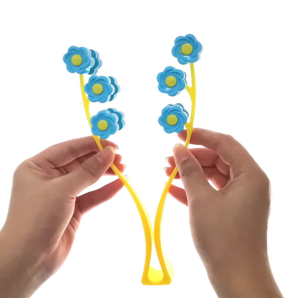 New Facial Massager Roller Portable Flower Shape Anti Wrinkle Face-Lift Slimming Face Relaxation Beauty Tools Finger Massage