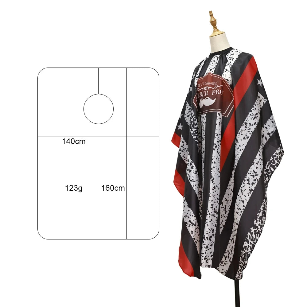 Barber Haircut Cloth Home Hairdresser Apron Hair Cut Cape Salon Hairdress Gown Hairdressing Coat Barbershop Accessory   4.7   6